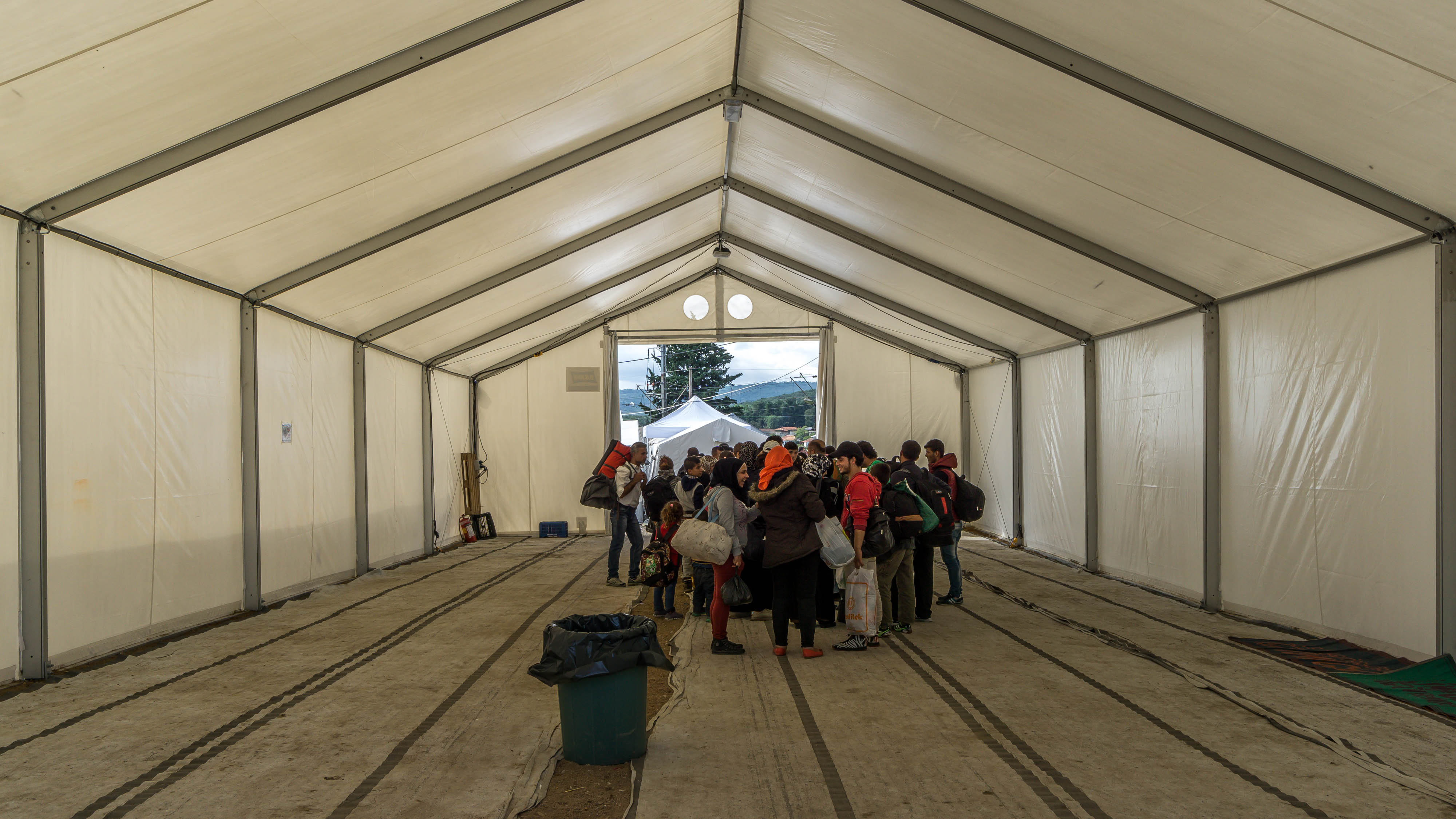 Obóz dla uchodźców w Idomeni Grecja